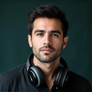 Retrato de Andrés Felipe Gómez, diseñador de sonido